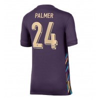 Camiseta Inglaterra Cole Palmer #24 Visitante Equipación para mujer Eurocopa 2024 manga corta